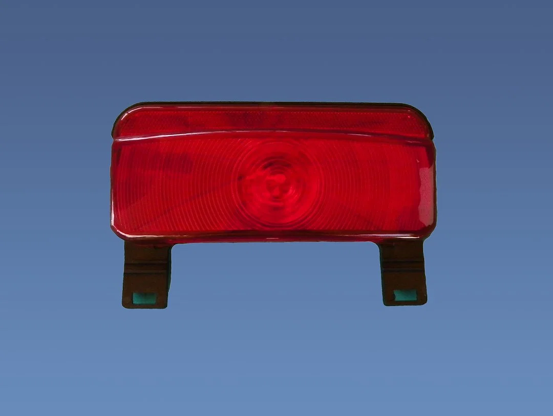 003-81LB – CREATIVE PRO Tail Light Assembly, Incandescent Red Lens Black Housing Single 12 Volt 8-5/8 Inch Length x 5...